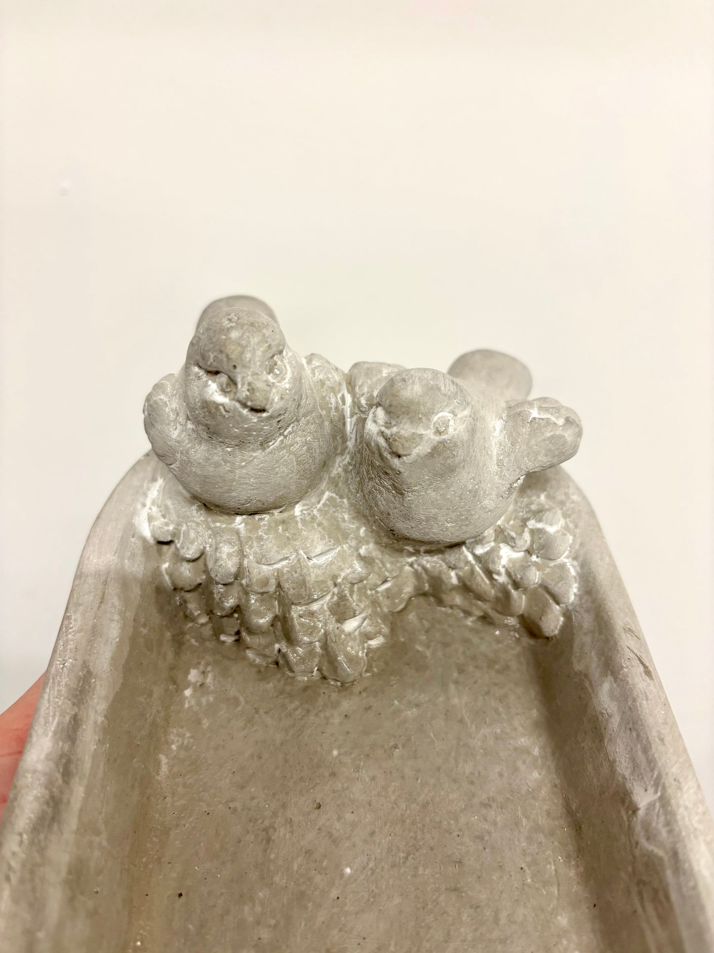 Concrete bird feeder/bath