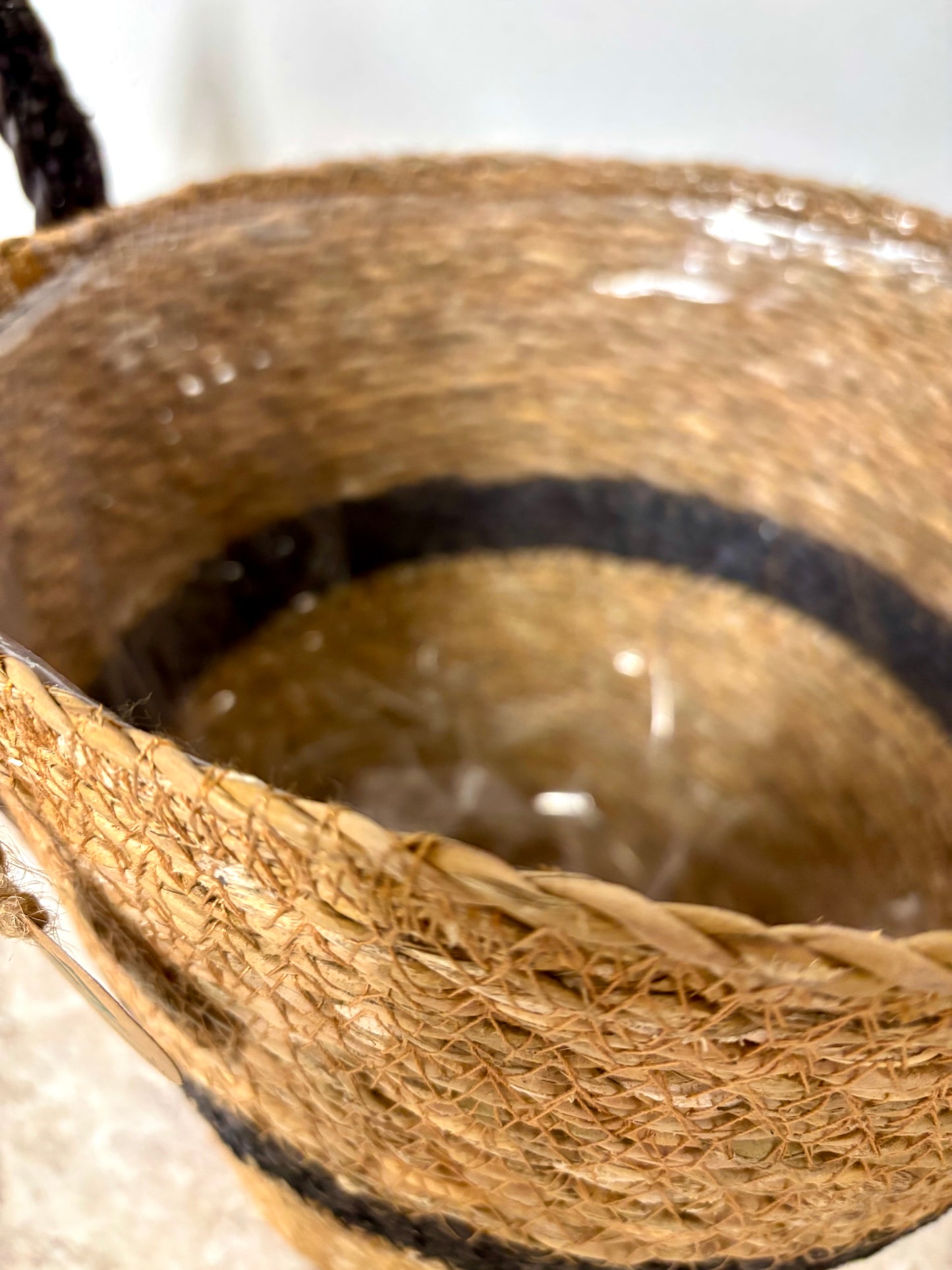 Wicker basket - black