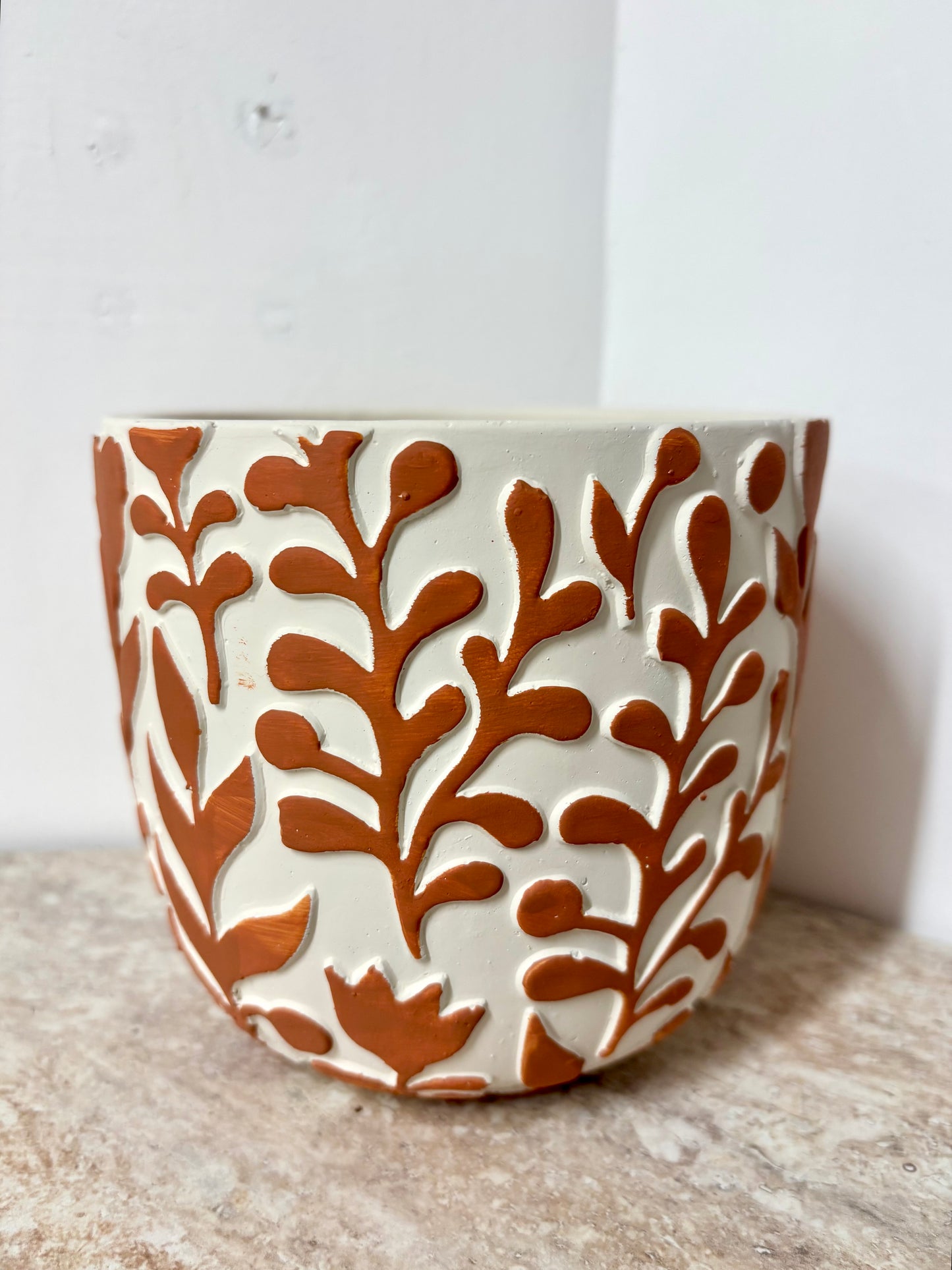 Orange 3D pot