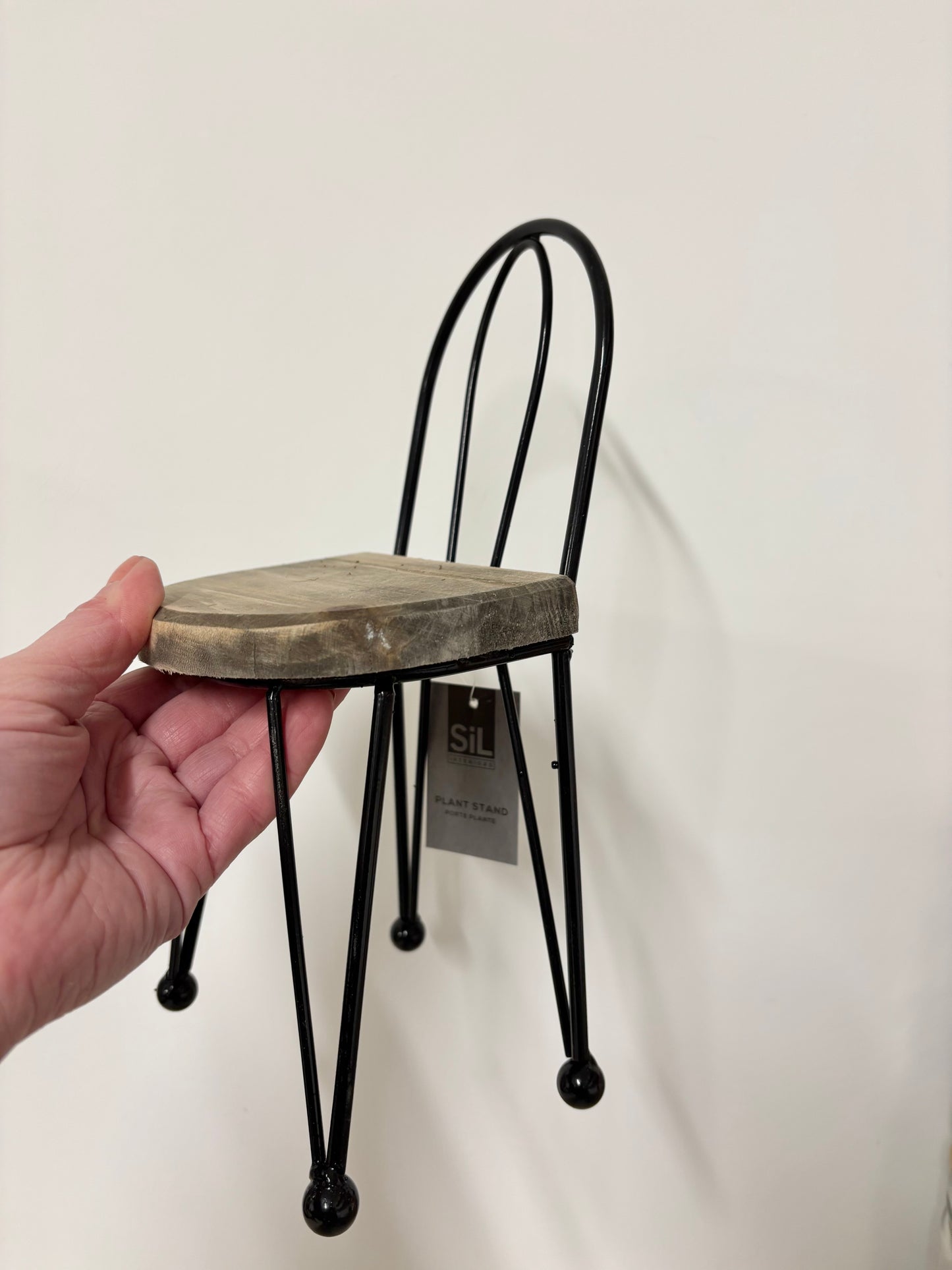Chair plant stand