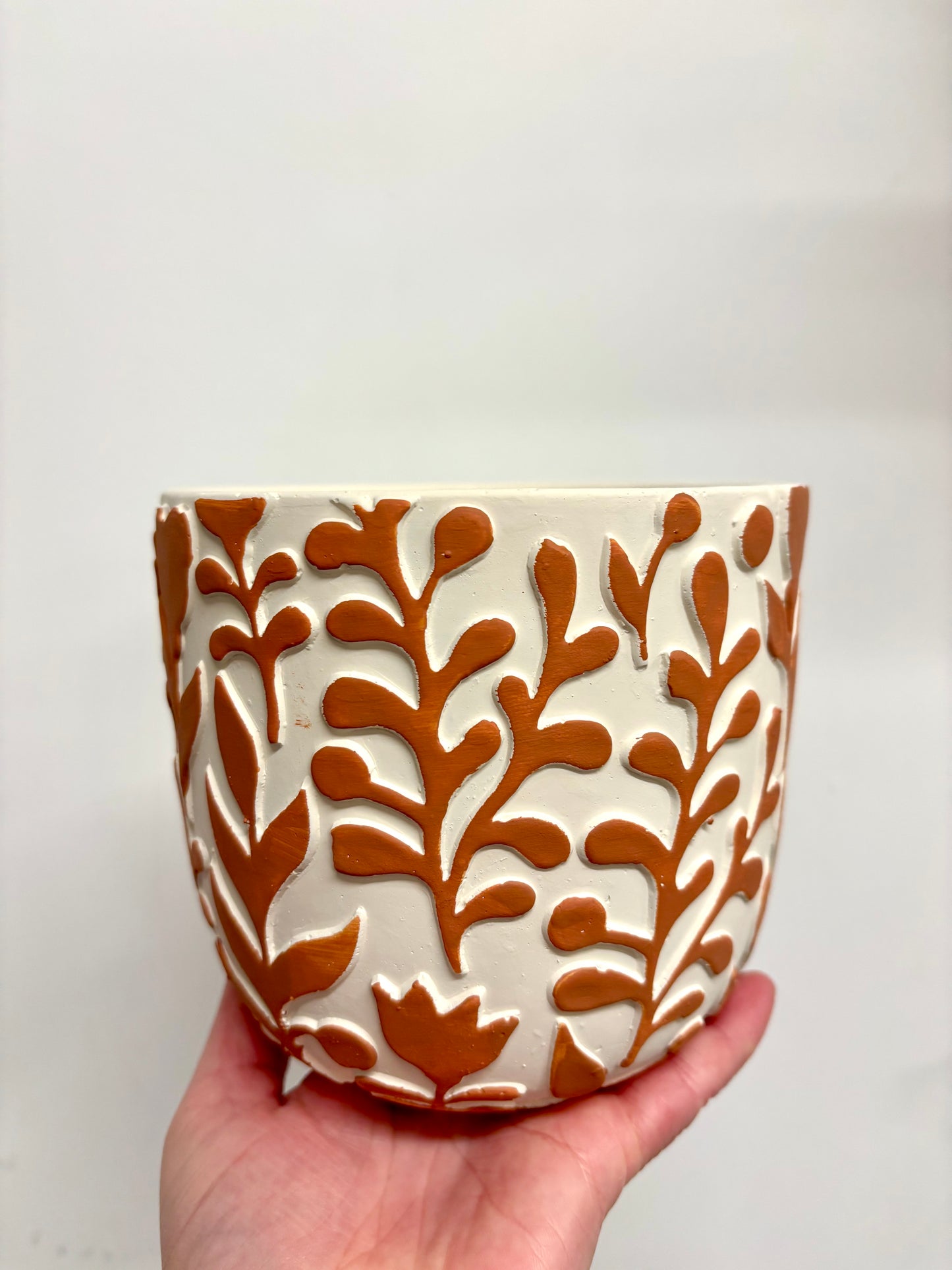 Orange 3D pot