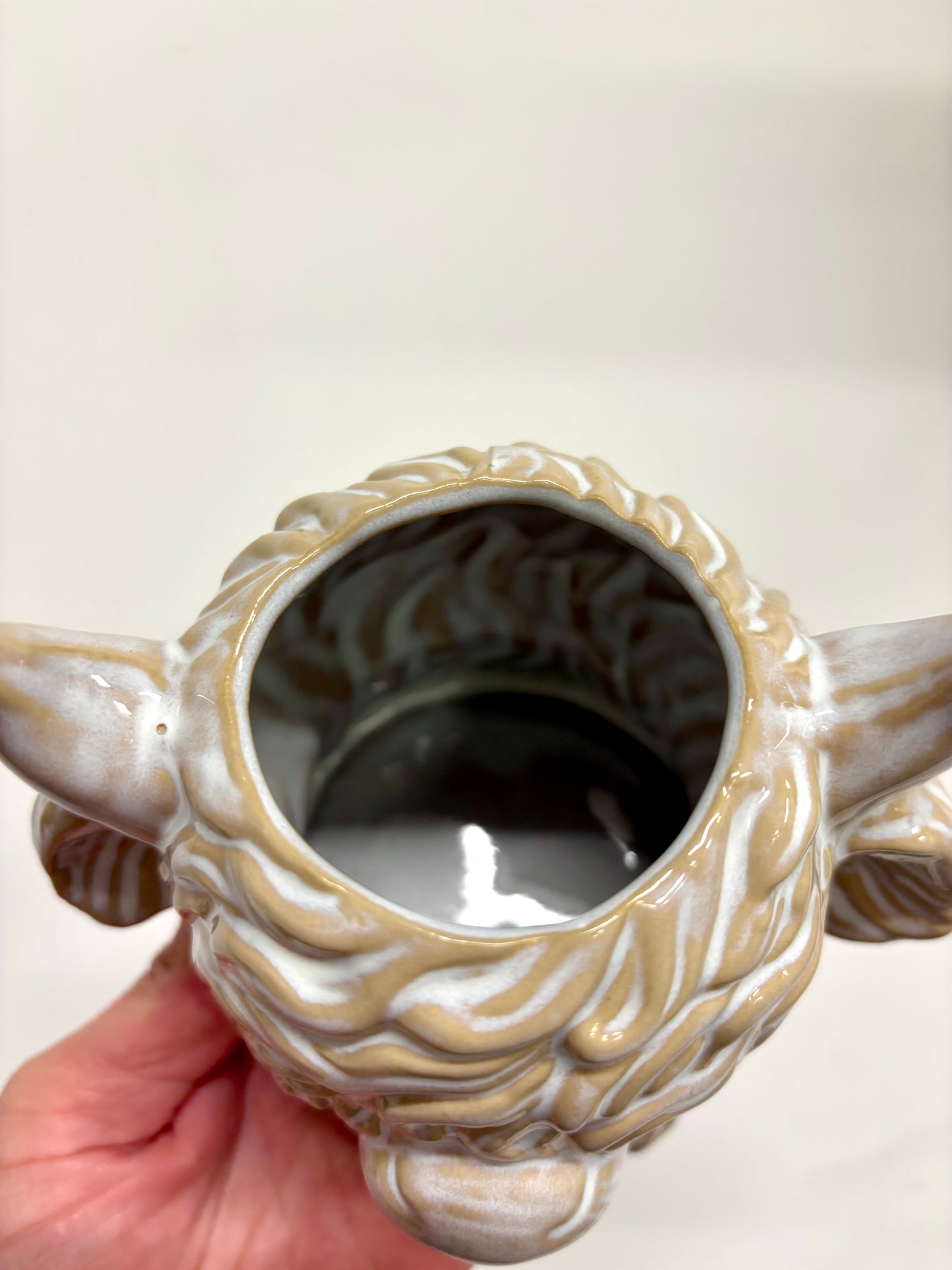 Highland Cow head planter