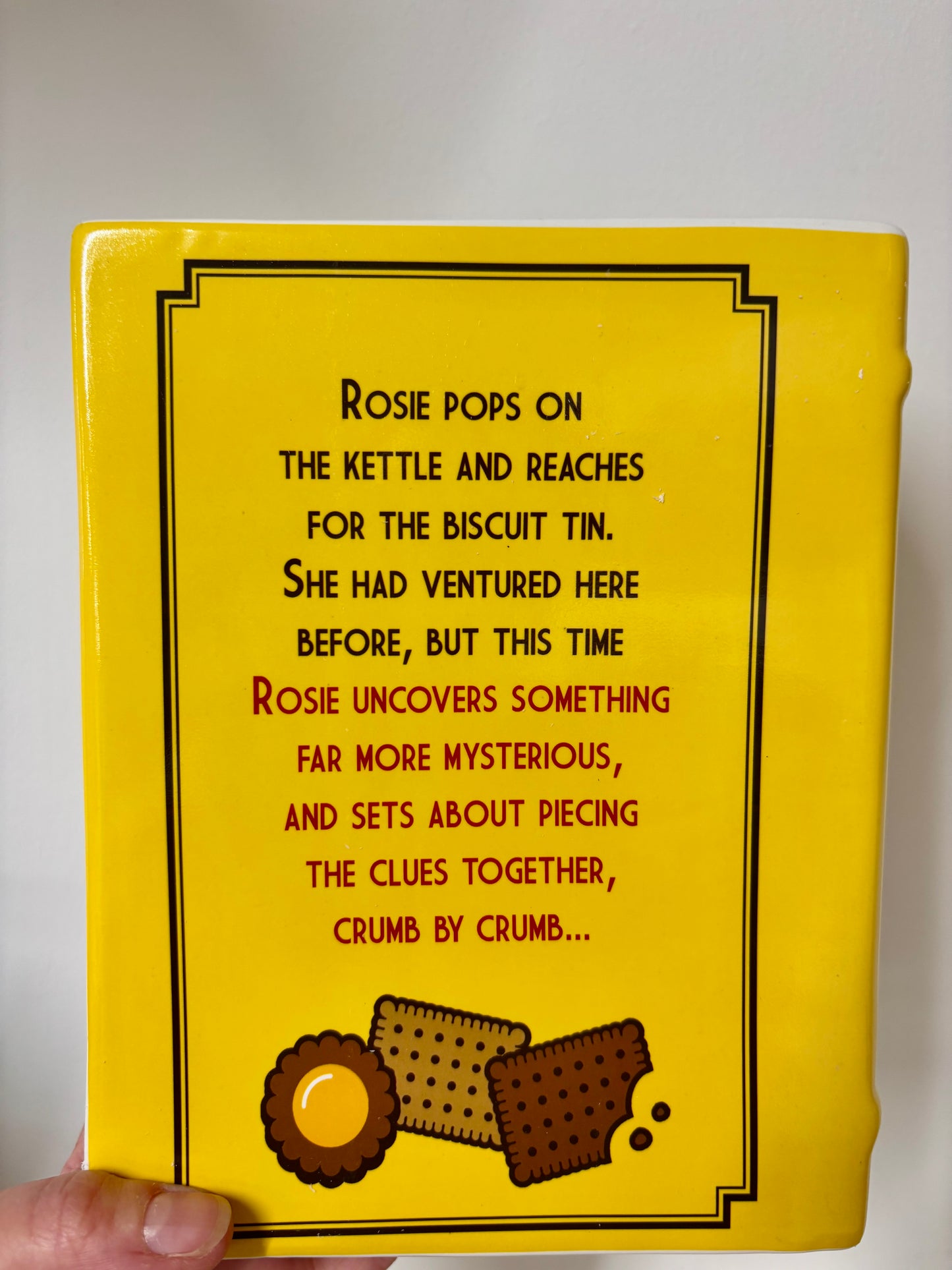 Bookcase biscuit tin
