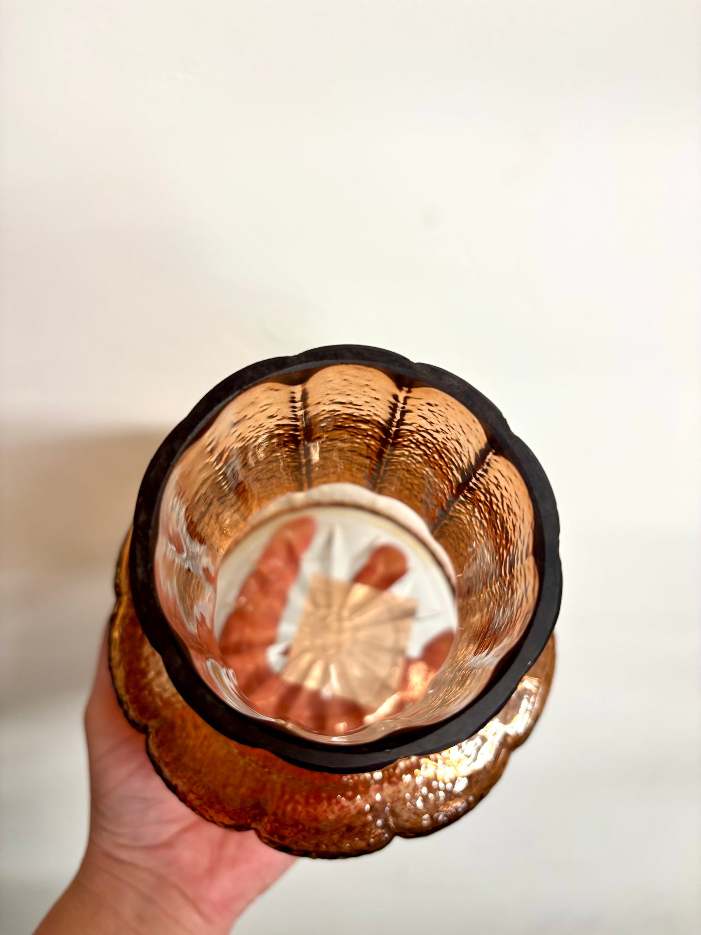 Glass transparent vase