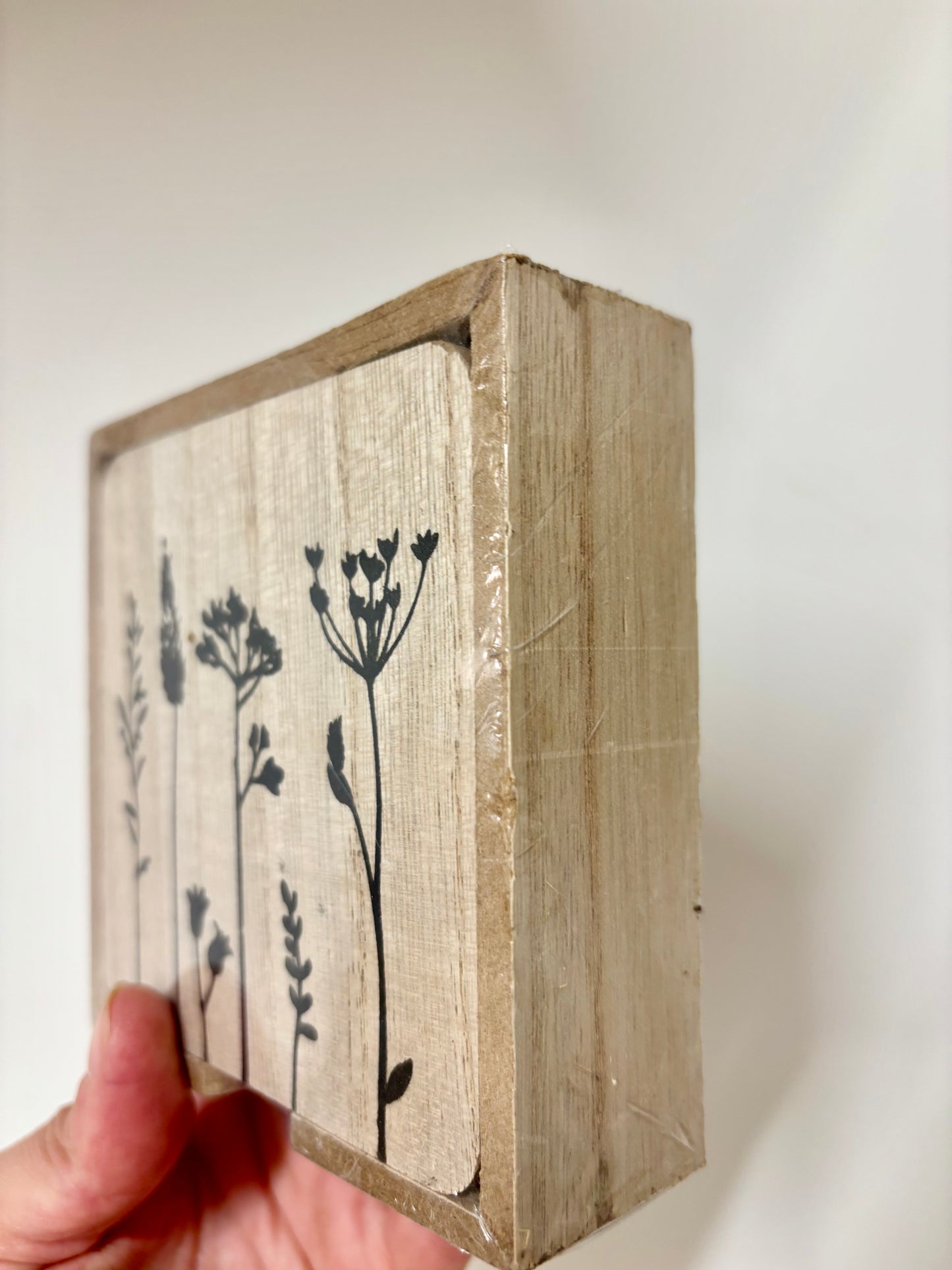 Wooden coaster set in holder