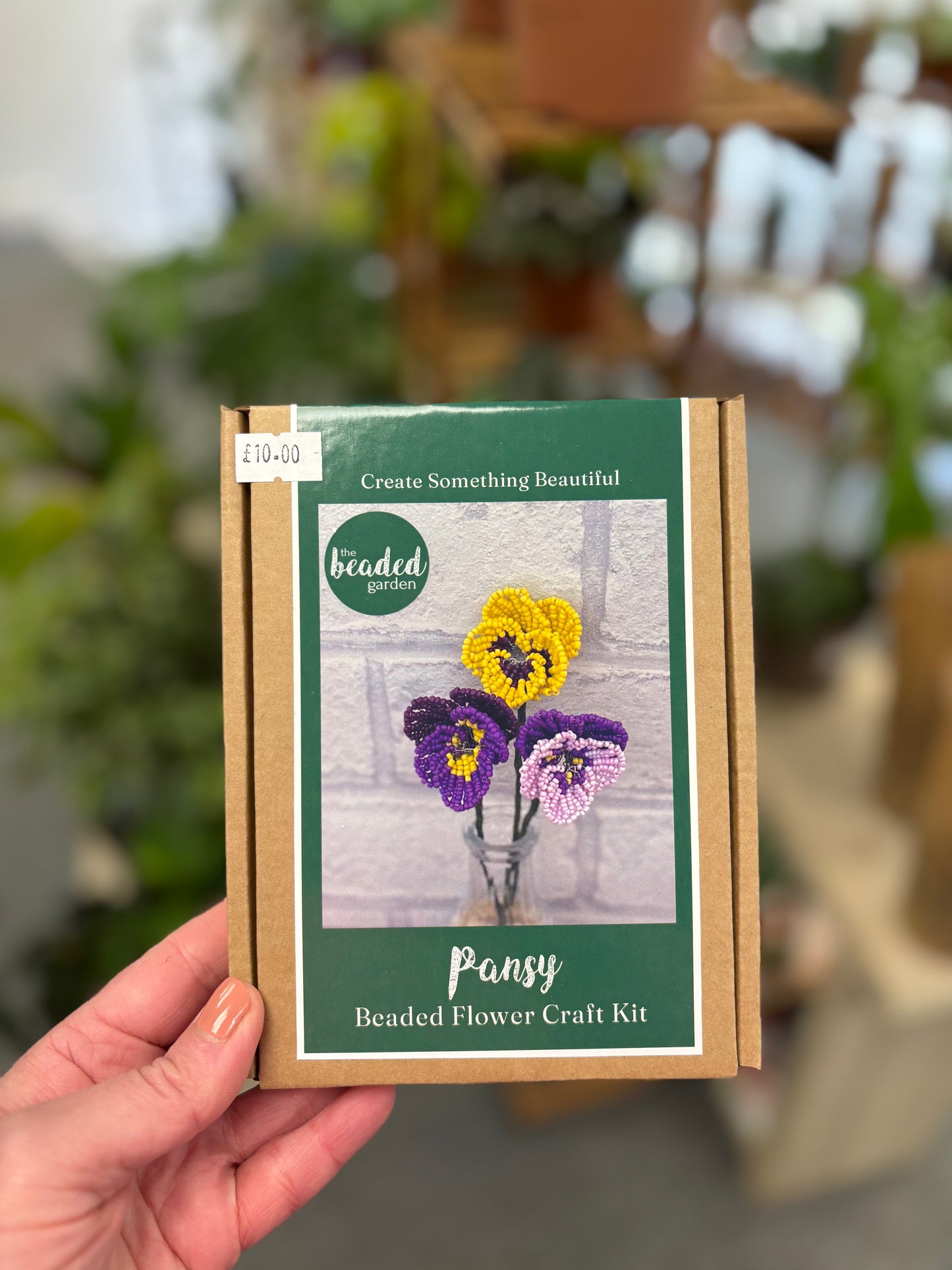 Beaded Pansy craft kit