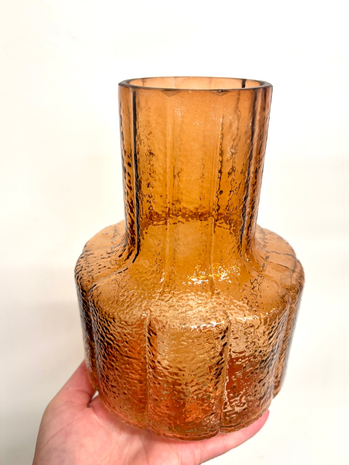 Glass transparent vase