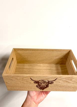 Highland cow storage box