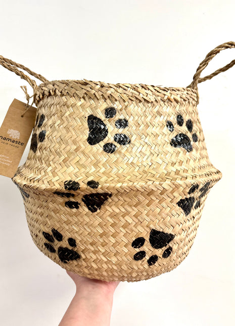 Paw print basket