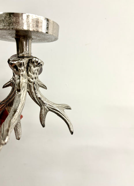 Aluminium candle holder
