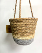 Hanging basket blue medium