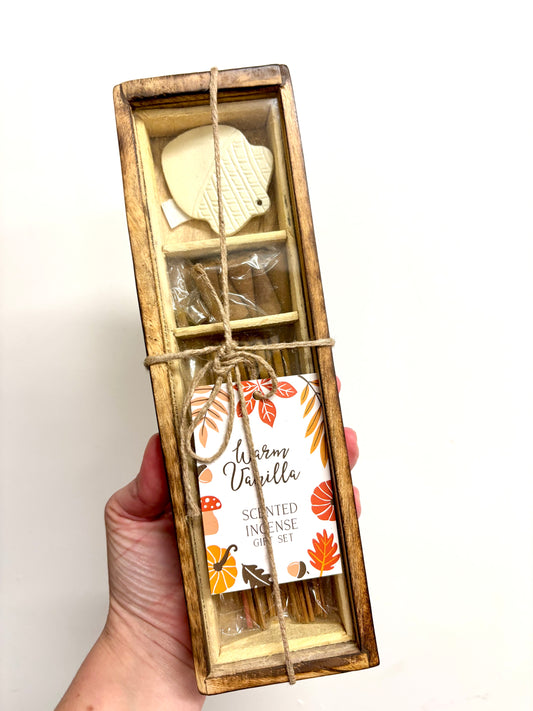 Autumn warm vanilla incense