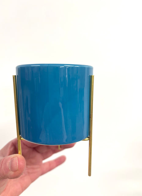 Mini blue pot