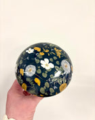 Dark spring wooden mushroom