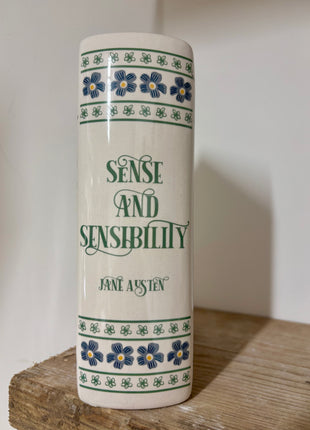 Sense and Sensibility book vase/planter