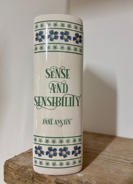 Sense and Sensibility book vase/planter