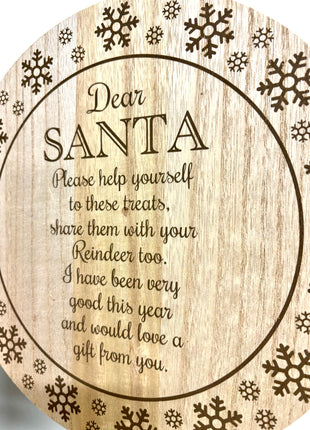 Santa treat plate
