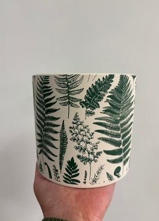 Green leaf pot large