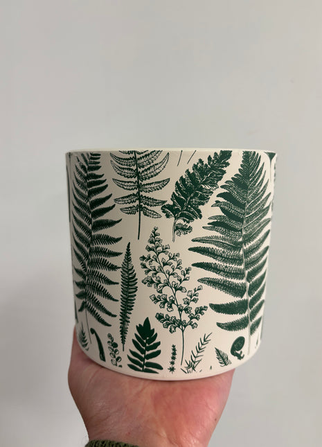 Green leaf pot large