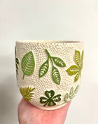 3D leaf plant pot small