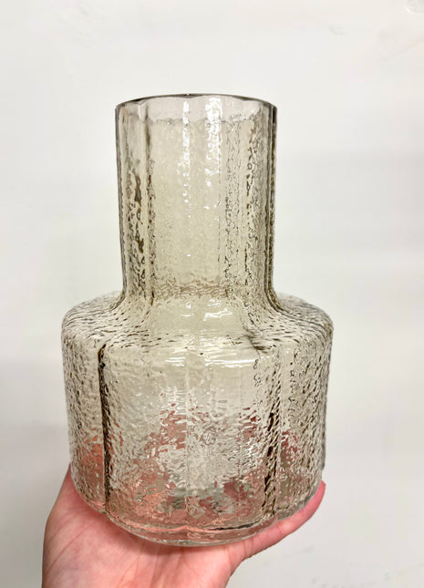 Glass transparent vase