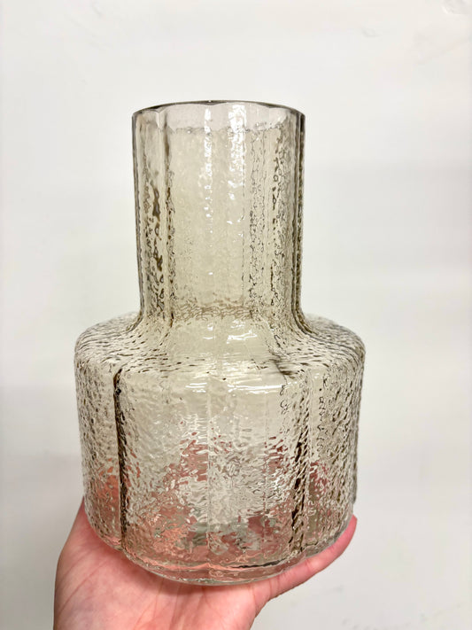 Glass transparent vase