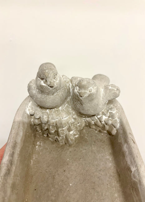 Concrete bird feeder/bath