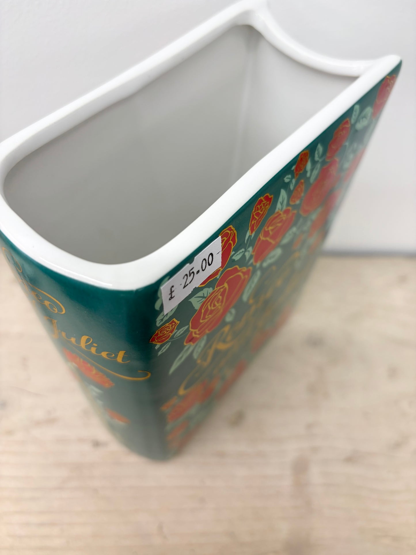 Romeo & Juliet Book Vase
