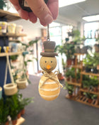 Wooden snowman hanger