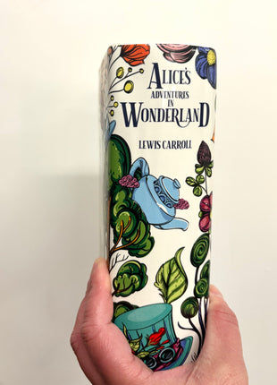 Alice in Wonderland book vase/planter