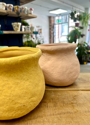 Rustic pot pink