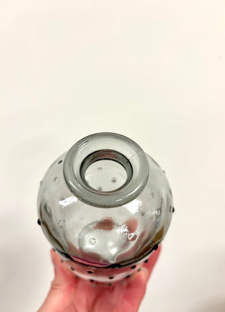 Glass mottled bottle