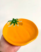 Orange tomato plate
