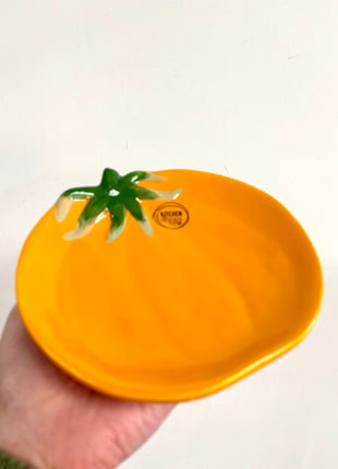 Orange tomato plate