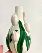 Creamy pink tulip vase