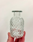 Clear glass bottle/vase