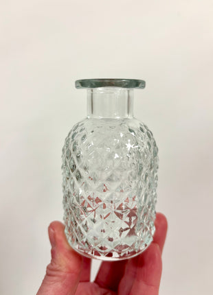 Clear glass bottle/vase