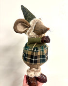 Mouse in tartan dress
