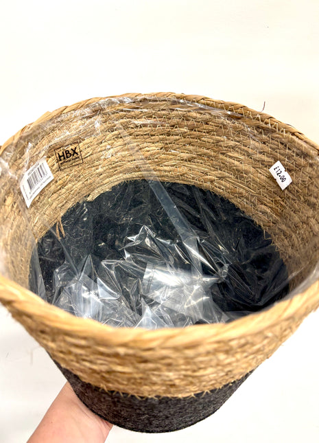 Felt wicker pot