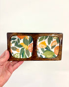 Citrus compartment tray white