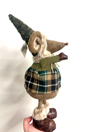 Mouse in tartan dress