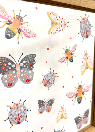 Floral bug wall hanging