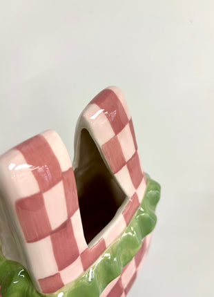 Handbag vase -pink