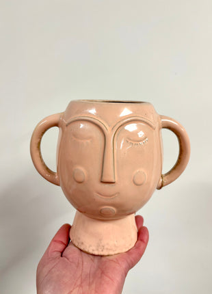 Pink head pot