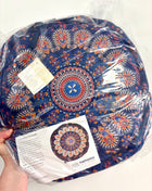 Peacock pouffe/cushion