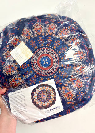 Peacock pouffe/cushion