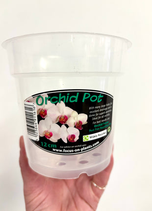 Orchid Pot Clear 12cm
