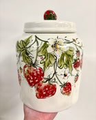 Strawberry jar with lid