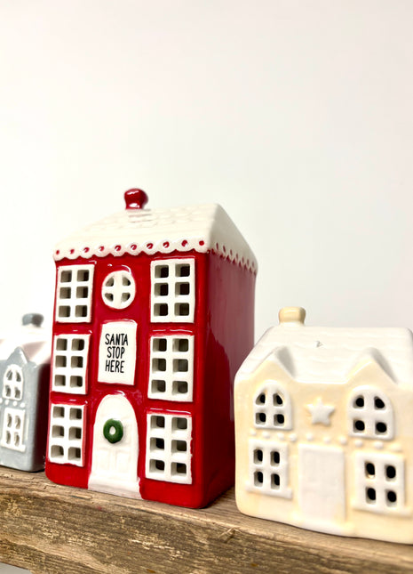 Christmas houses x3