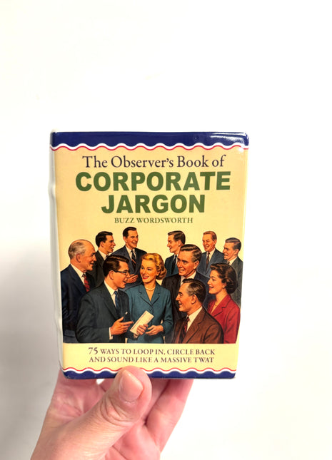 Corporate Jargon book vase/pen pot